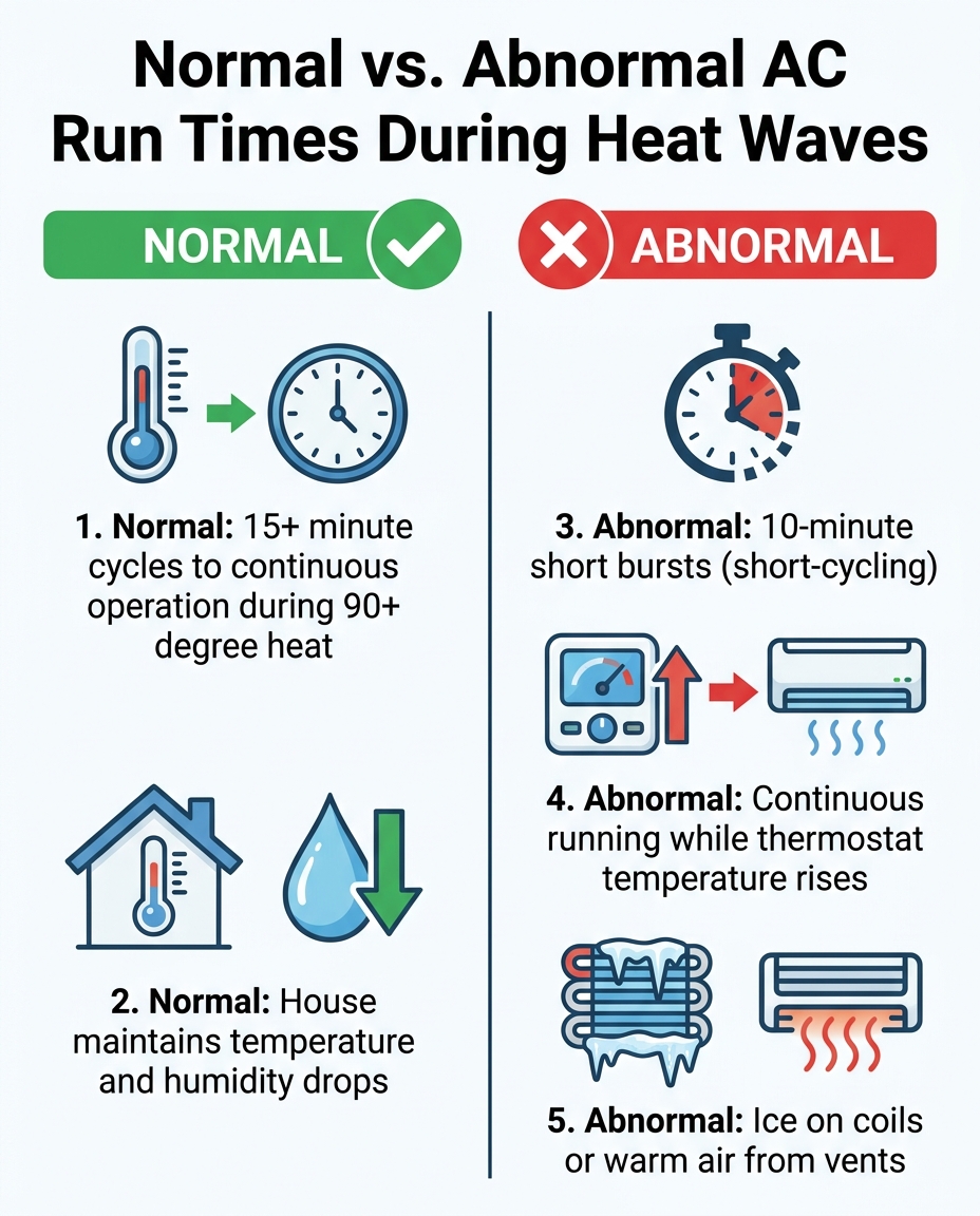 Normal vs. Abnormal AC Run Times During Heat Waves