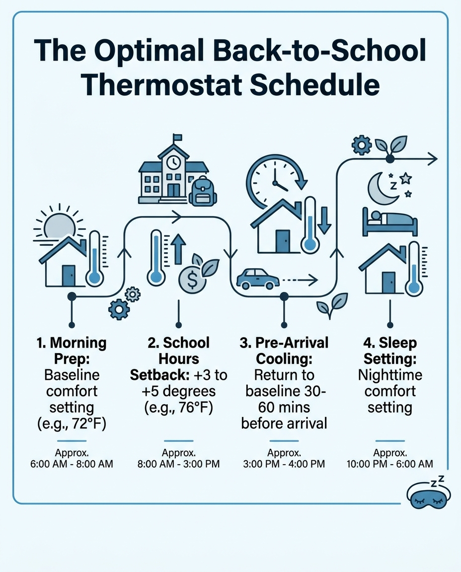 The Optimal Back-to-School Thermostat Schedule