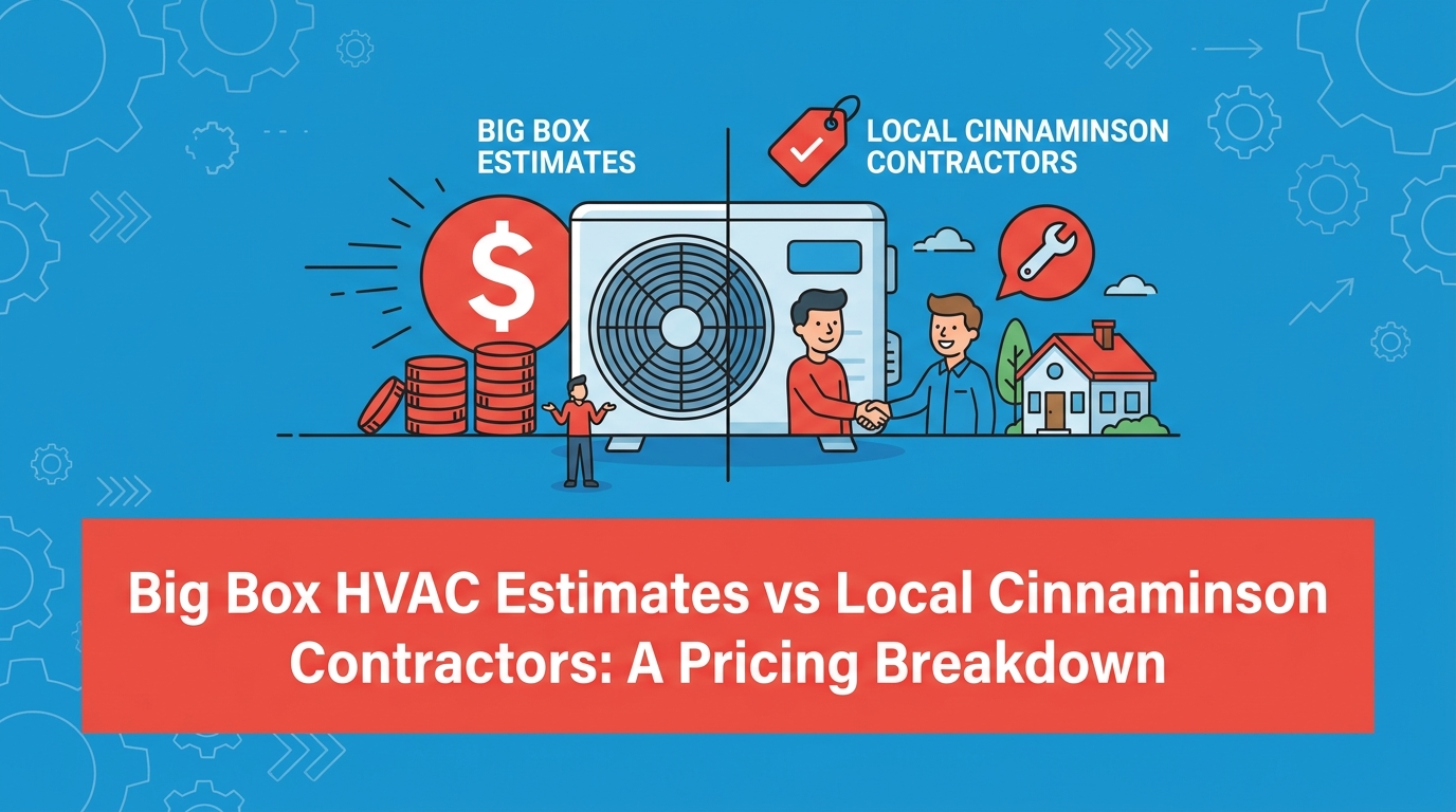 Big Box HVAC Estimates vs Local Cinnaminson Contractors: A Pricing Breakdown