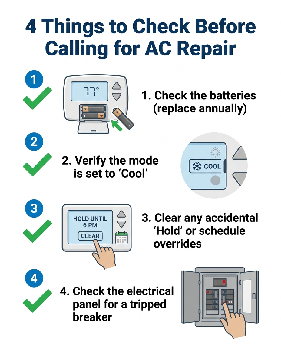 4 Things to Check Before Calling for AC Repair