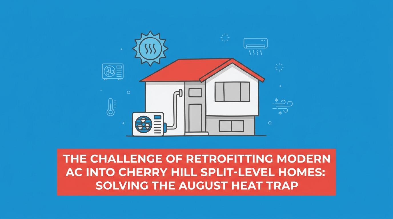 The Challenge of Retrofitting Modern AC into Cherry Hill Split-Level Homes