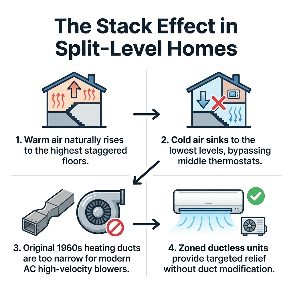 The Stack Effect in Split-Level Homes