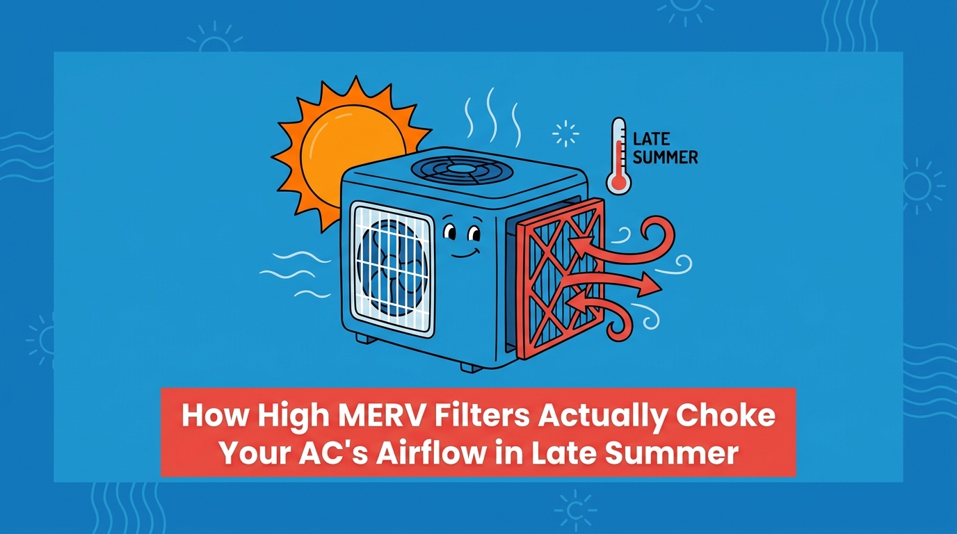 How High MERV Filters Actually Choke Your AC's Airflow in Late Summer