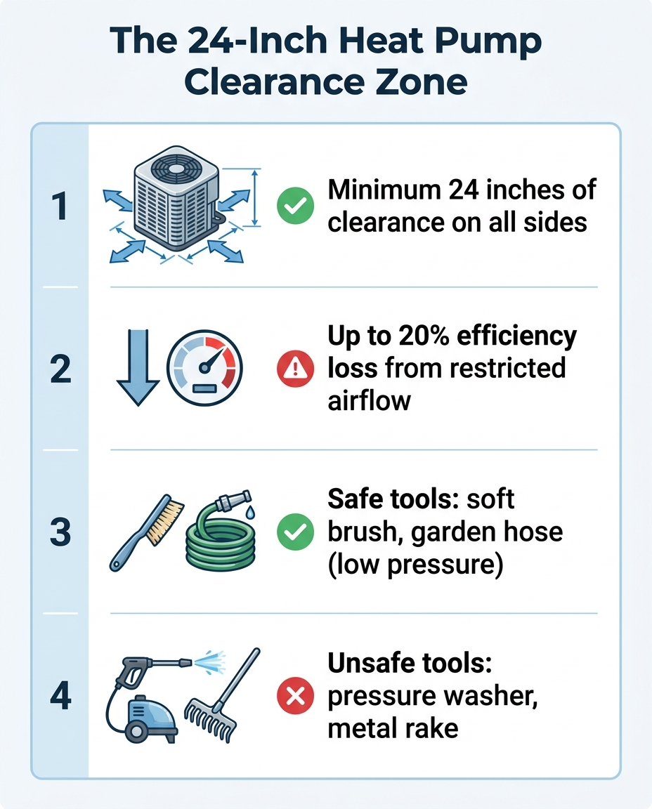 The 24-Inch Heat Pump Clearance Zone