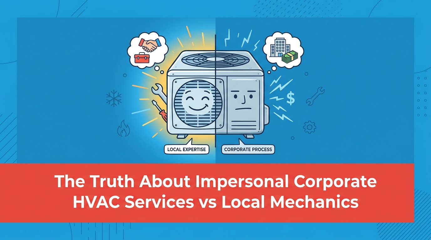 The Truth About Impersonal Corporate HVAC Services vs Local Mechanics