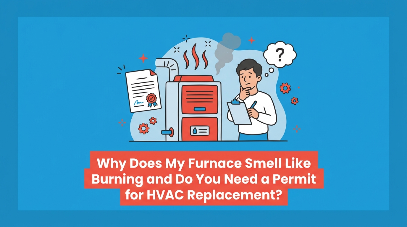 Why Does My Furnace Smell Like Burning and Do You Need a Permit for HVAC Replacement?