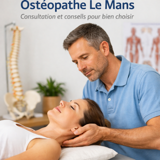 une ostéopathe qui pratique des manipulation au niveau des cervicales, sur une femme allongée sur le dos