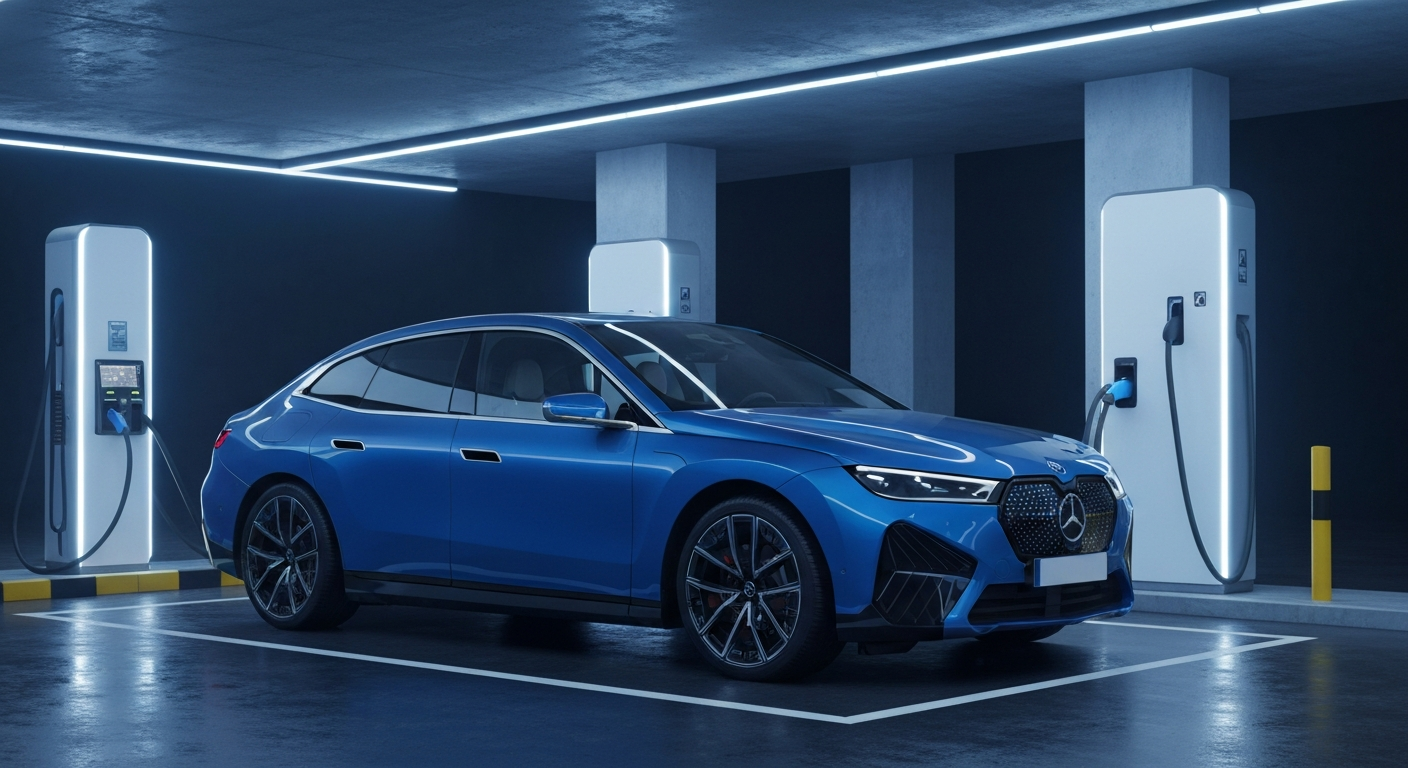 Visuel éditorial véhicule électrique ou hybride premium Joinsteer