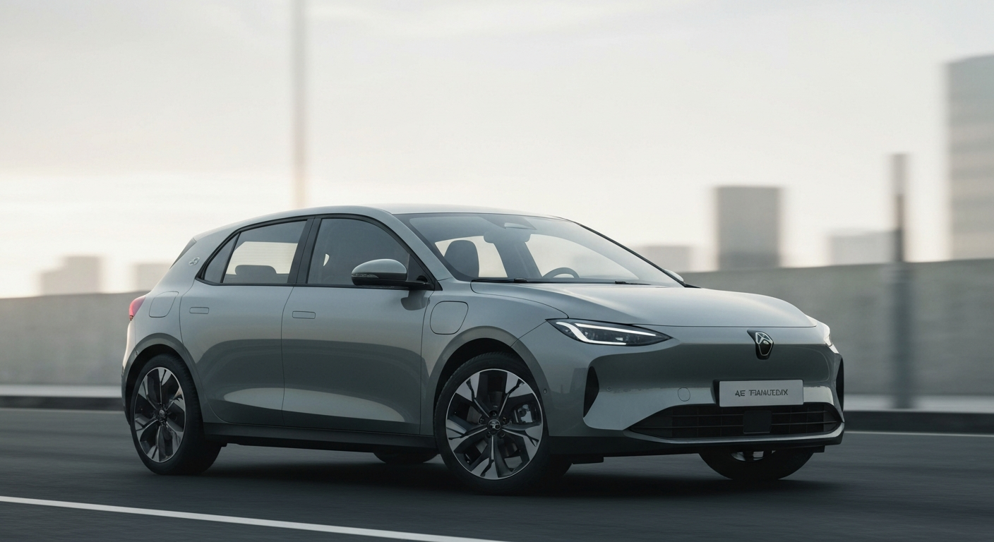 Visuel éditorial véhicule électrique ou hybride premium Joinsteer