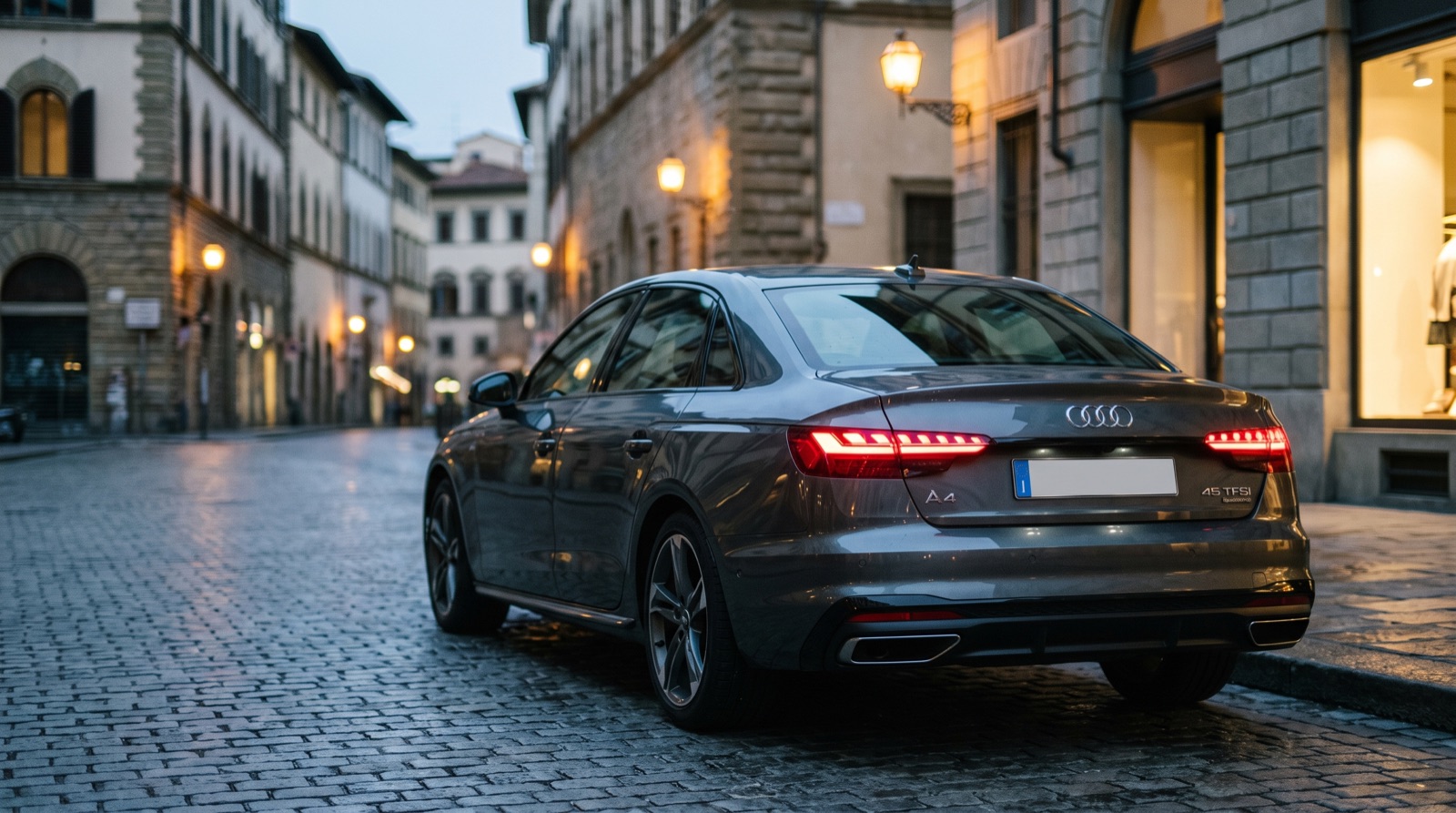 Audi A4 vue de trois quarts arrière