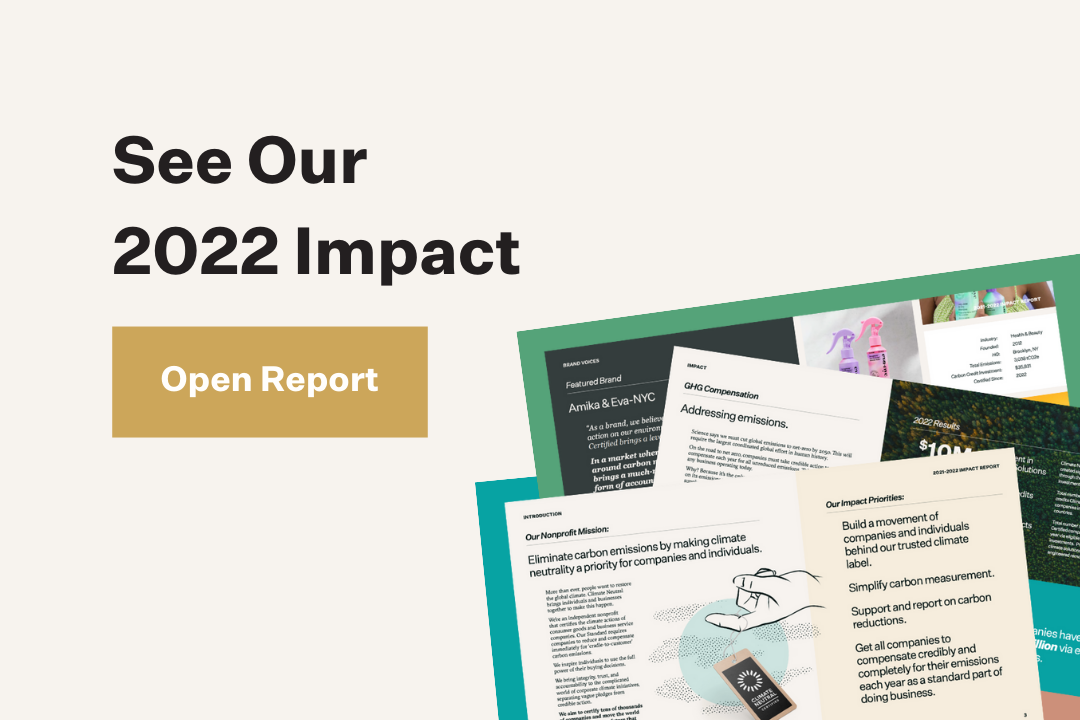 Climate Neutral 2022 Impact Report