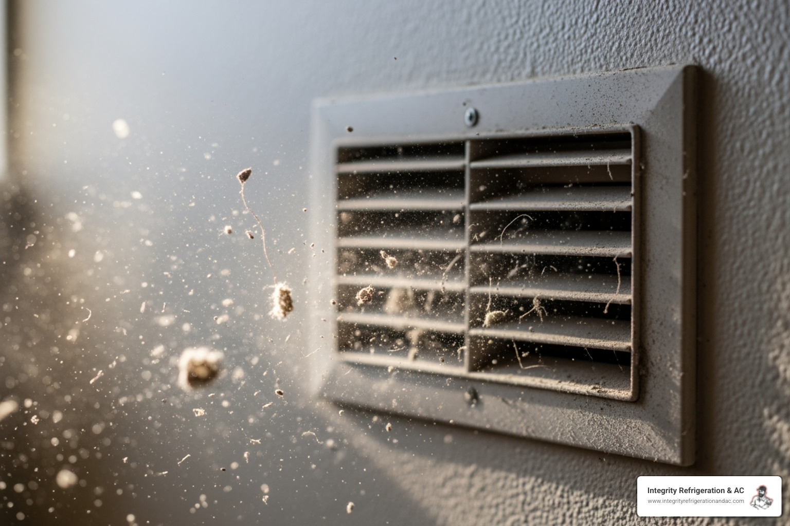 Dust and debris being blown from an air vent - duct cleaning davenport FL
