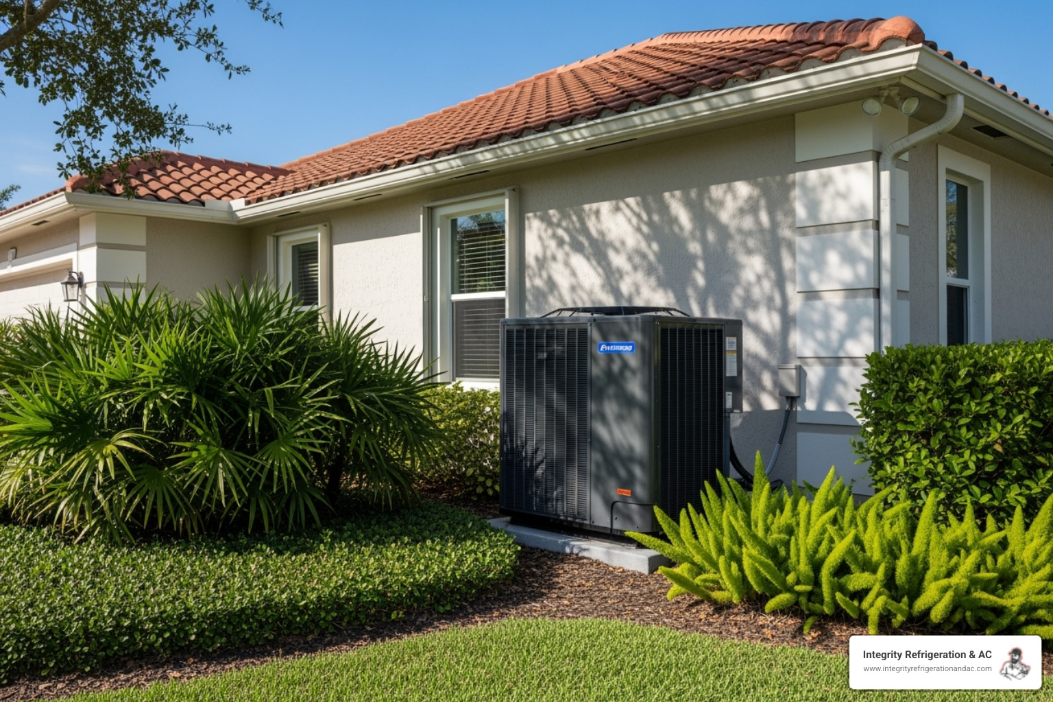 modern high-efficiency heat pump - ac repair lakeland