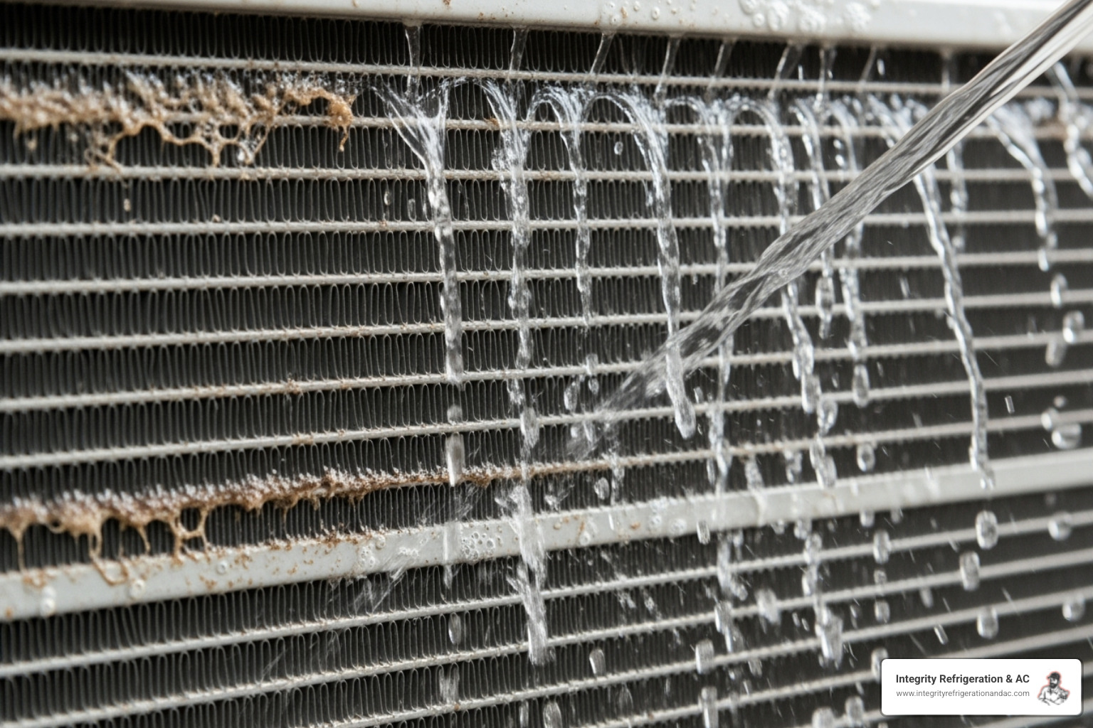 Technician cleaning an indoor air handler coil - heating and cooling Davenport