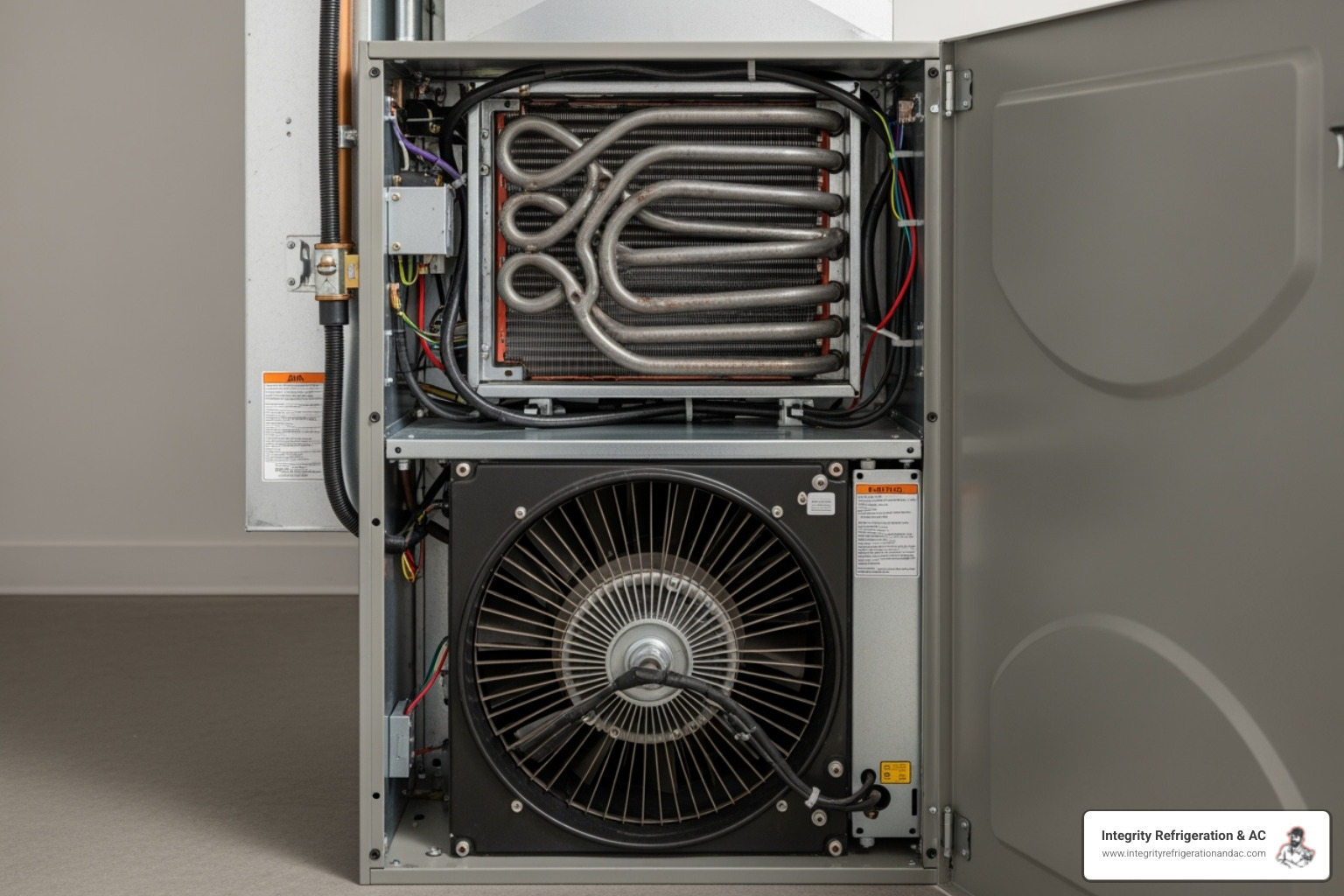 technician performing furnace tune-up - furnace repair davenport