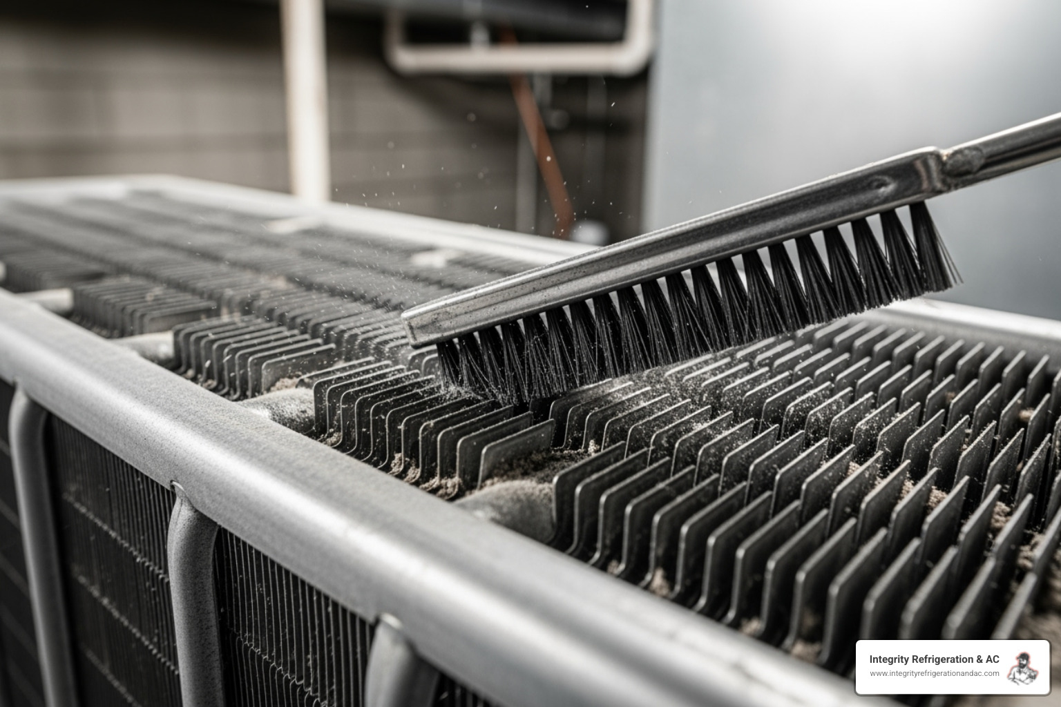 Image of a technician cleaning a furnace component - furnace maintenance Winter Haven
