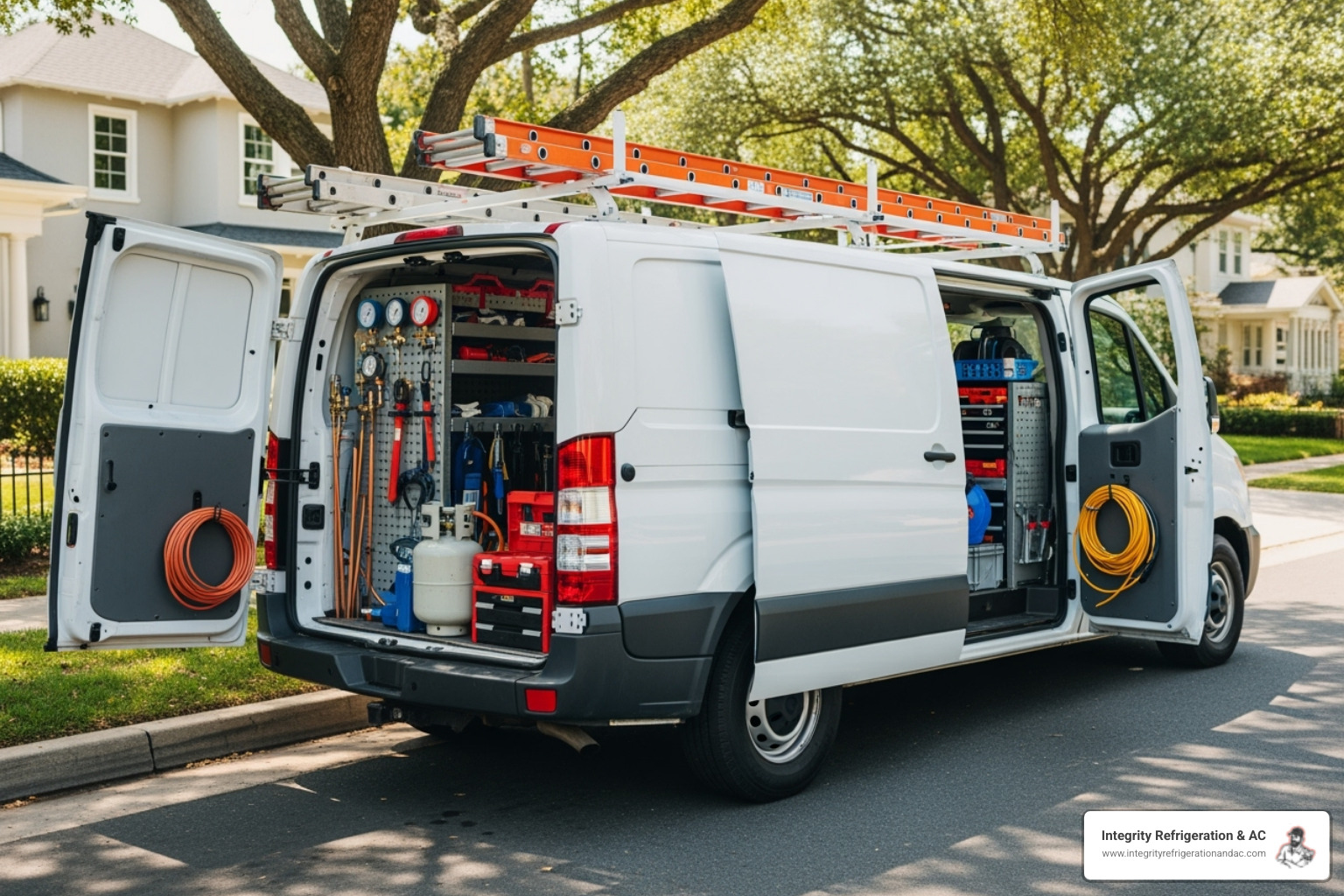 A clean, professional work van with HVAC tools and equipment - new ac unit installation winter haven A clean, professional work van with HVAC tools and equipment - new ac unit installation winter haven