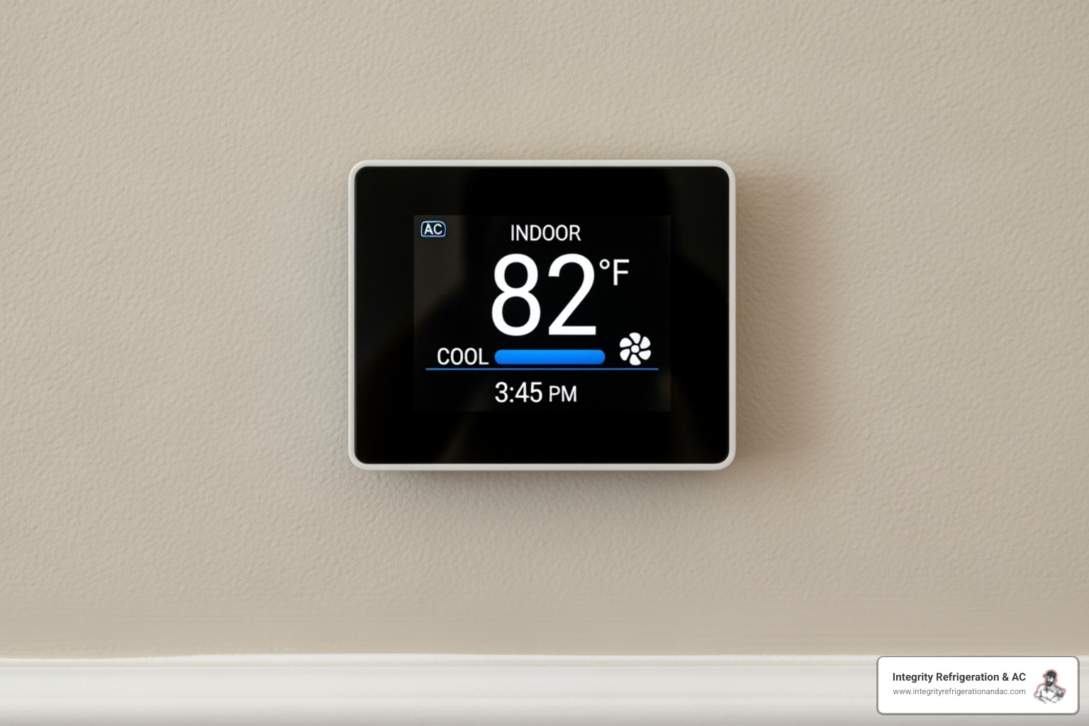of a thermostat showing a high indoor temperature despite the AC being on - ac emergency service near me davenport fl of a thermostat showing a high indoor temperature despite the AC being on - ac emergency service near me davenport fl