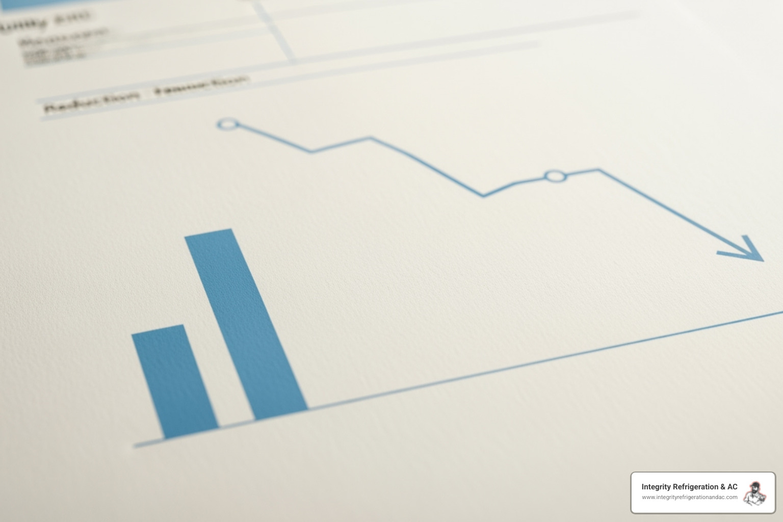 a sample energy bill showing a decrease in usage - ac maintenance cost davenport fl