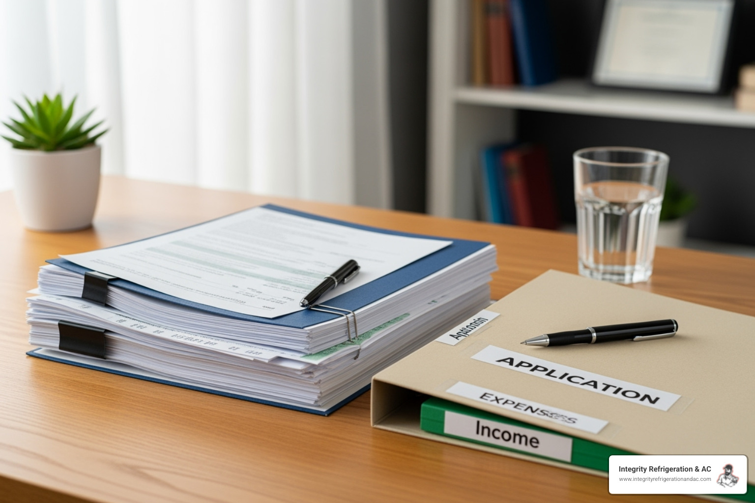 person organizing documents - hvac financing for bad credit winter haven fl