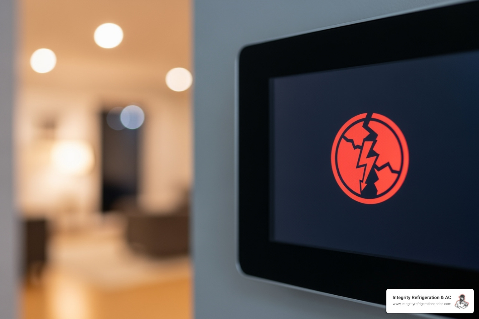 Thermostat displaying an error message - 24/7 hvac technician winter haven fl