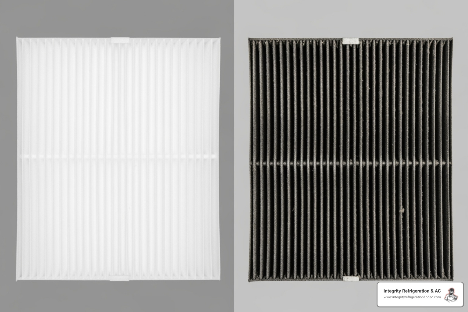 Dirty vs clean air filter - AC unit making noise
