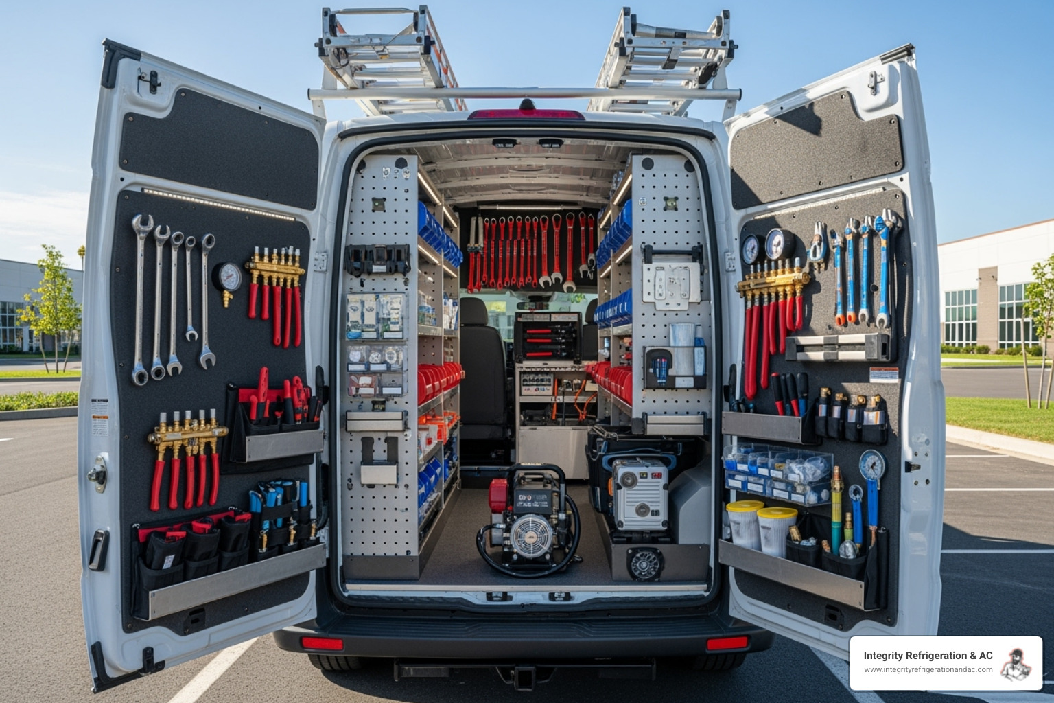 HVAC technician with well-stocked service van - 24 hour commercial hvac service in lake hamilton fl
