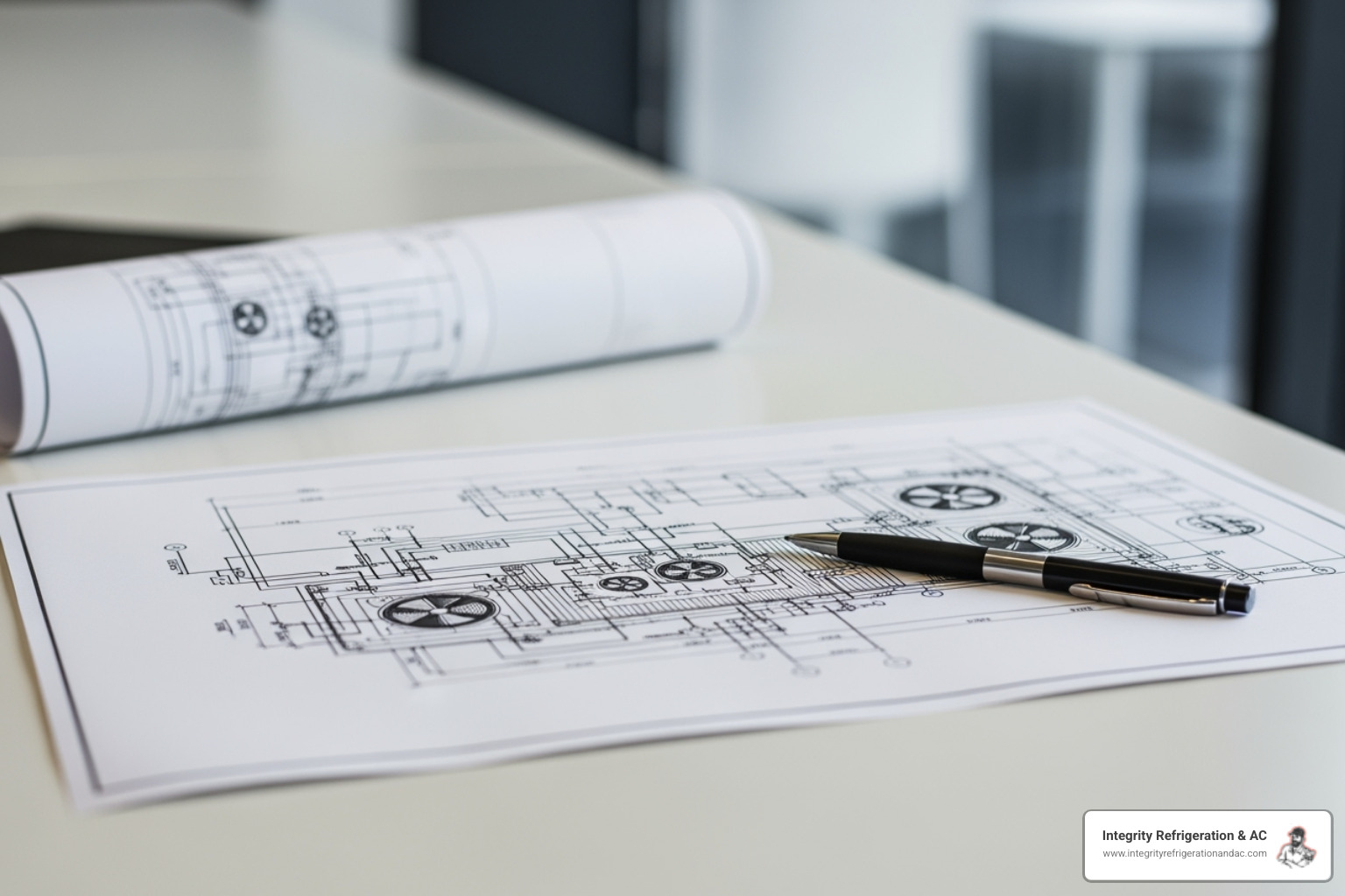 business owner reviewing plan with hvac professional - commercial hvac service in auburndale fl