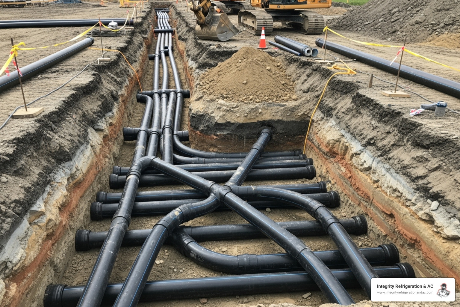 geothermal ground loop installation - how do heat pumps work geothermal ground loop installation - how do heat pumps work