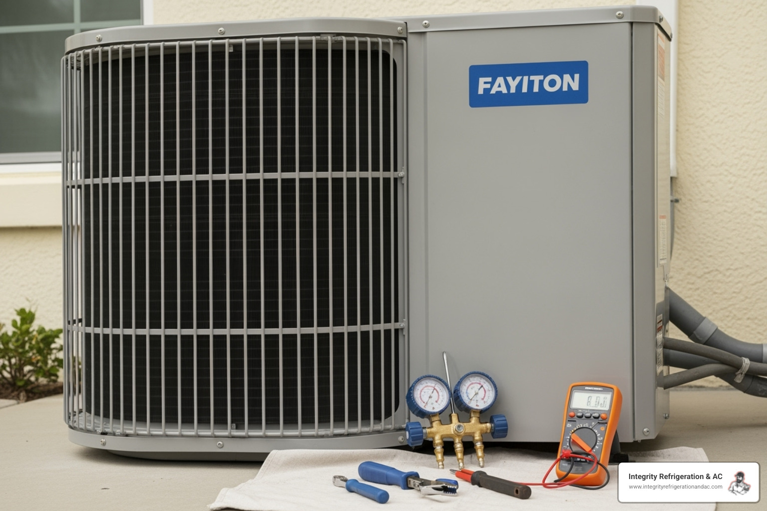 technician performing heat pump tune-up - best heat pump company in auburndale fl technician performing heat pump tune-up - best heat pump company in auburndale fl