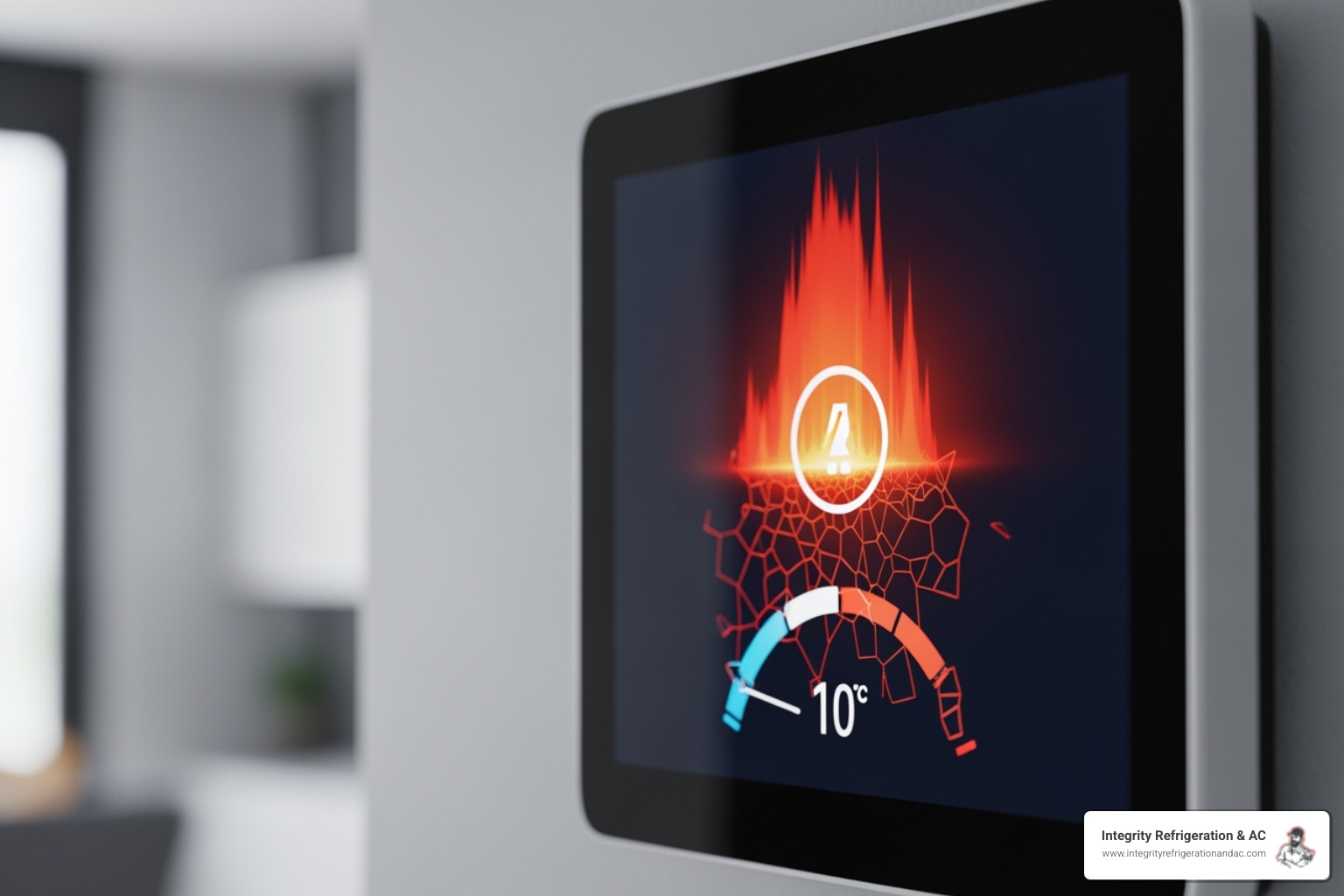 homeowner looking concerned at their thermostat - best heat pump company in lake wales fl