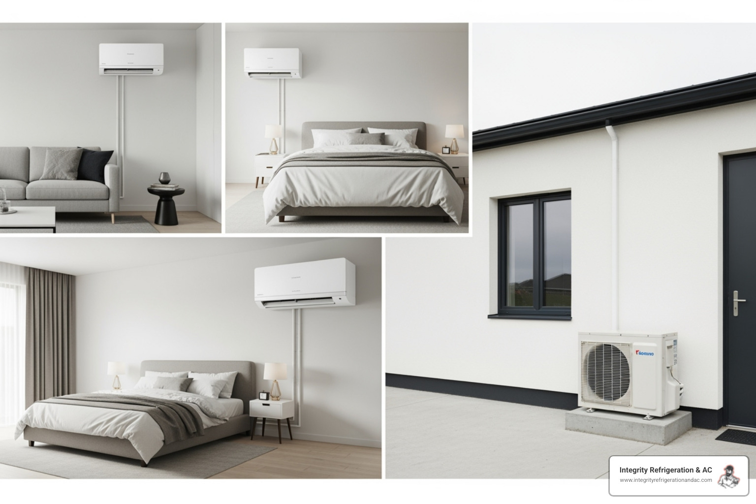 multi-zone setup showing multiple indoor units in different rooms - local ductless ac installers multi-zone setup showing multiple indoor units in different rooms - local ductless ac installers