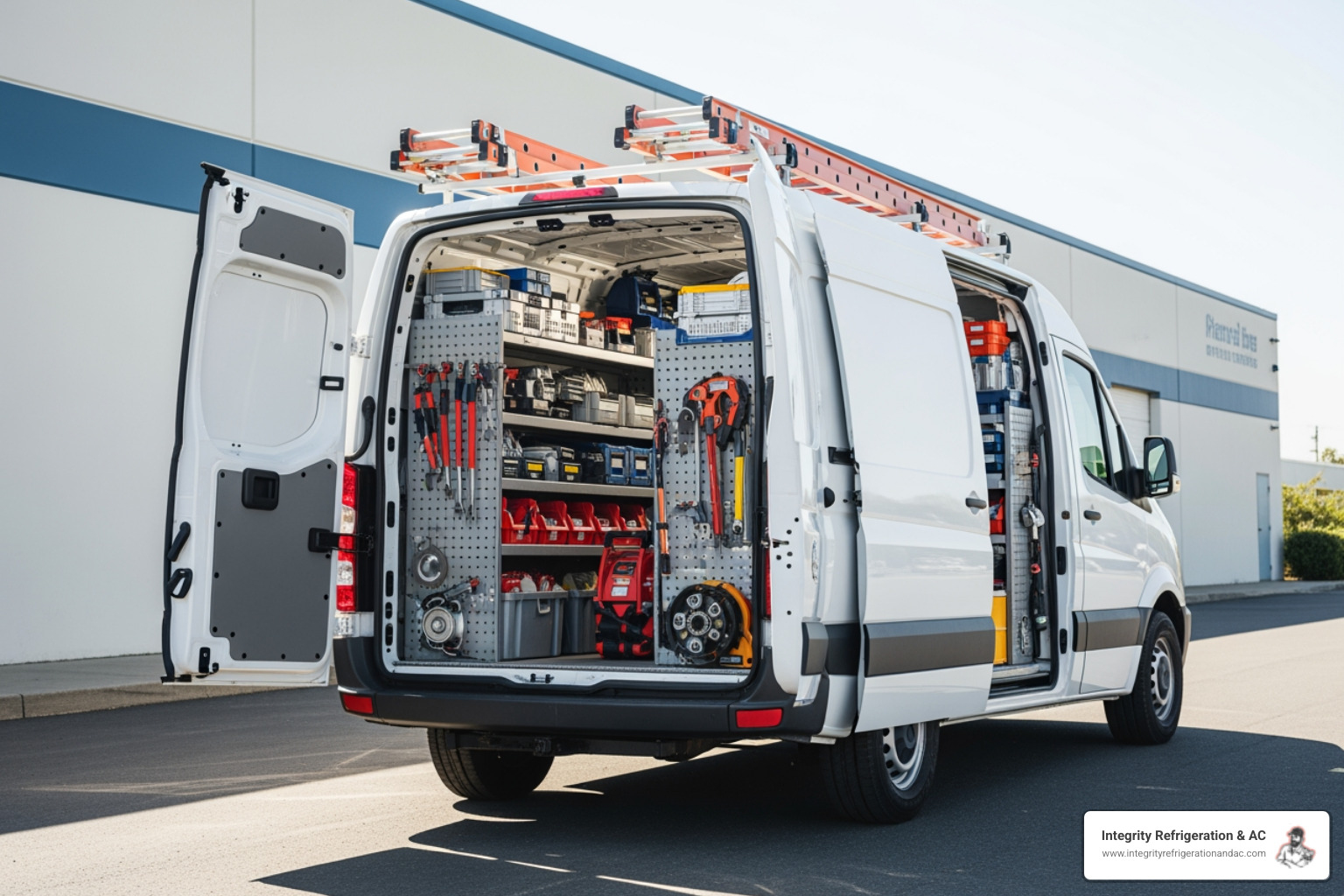 clean service van with HVAC equipment visible inside - 24 hour commercial hvac service in auburndale fl