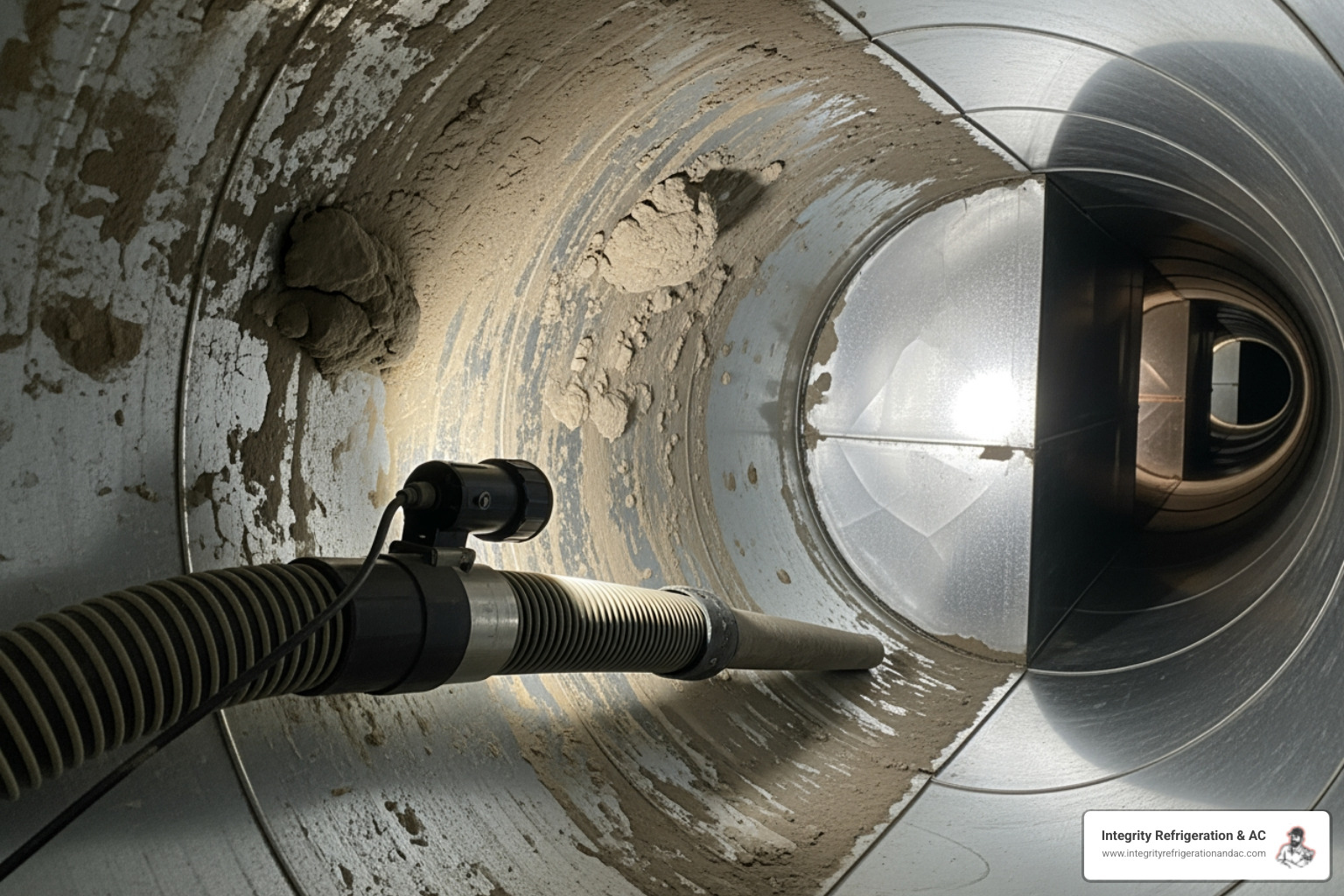 infographic showing the flow of contaminants like dust, pet dander, and allergens through a home's ductwork system, with arrows indicating circulation through rooms, and visual benefits of professional cleaning including improved air quality, reduced allergens, better HVAC efficiency, and prevention of mold growth - "Who are the best providers for professional duct cleaning in Davenport, FL?"