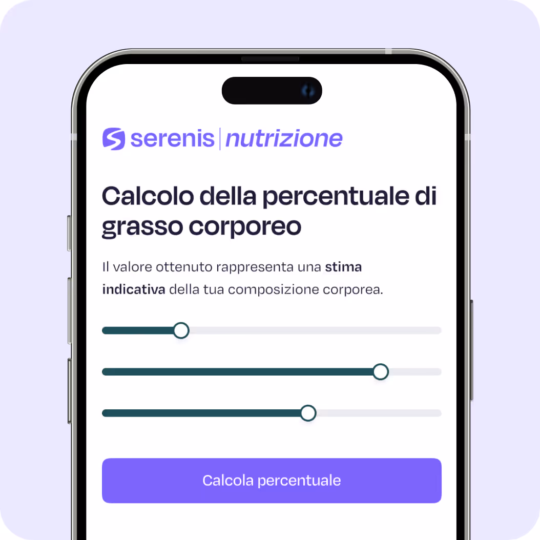 Schermata di test sul diabete Serenis