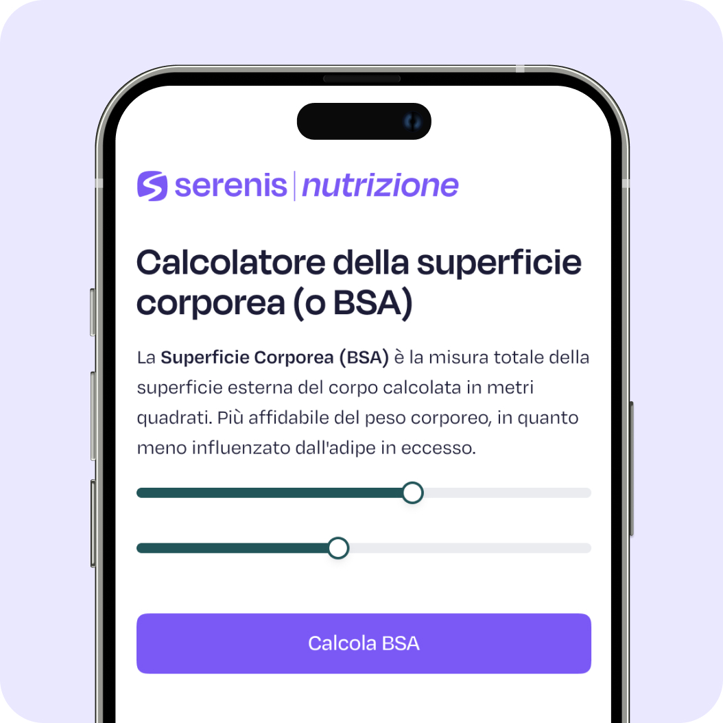 Schermata di test sul colesterolo Serenis