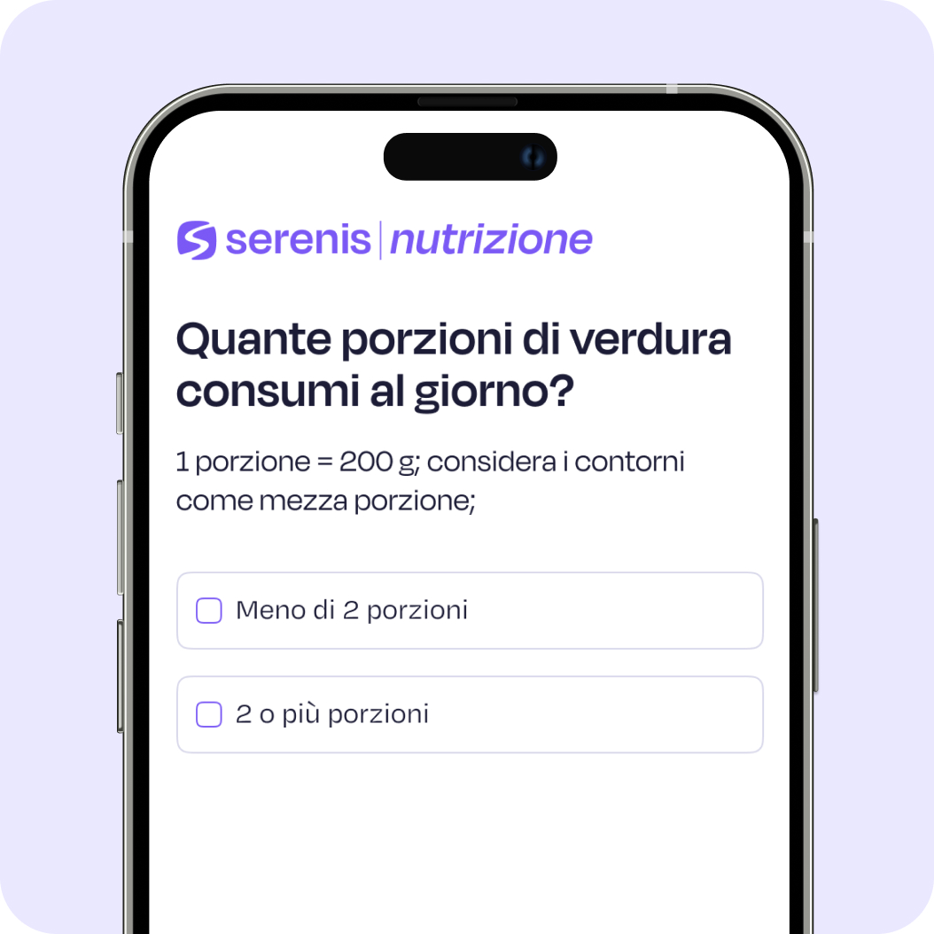Schermata di test sul diabete Serenis