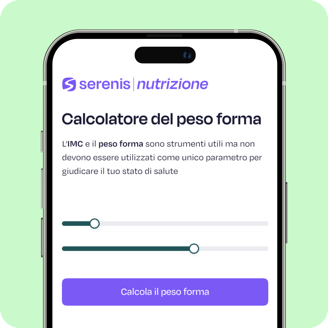 Schermata di test sul colesterolo Serenis