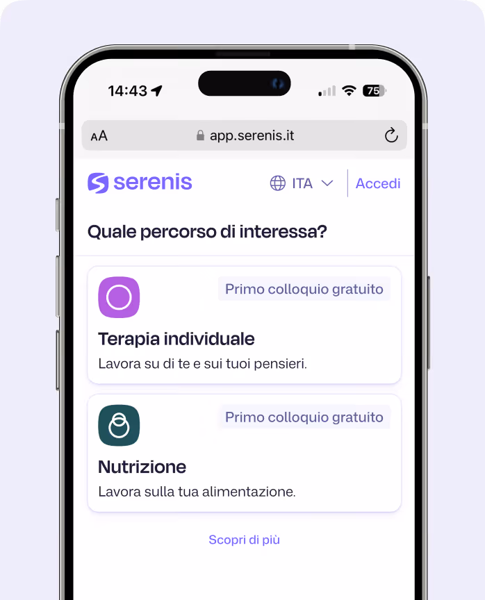 Scegli un percorso DCA