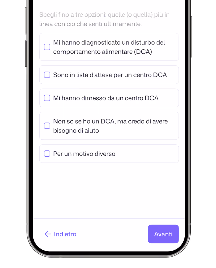 Rispondi al questionario DCA