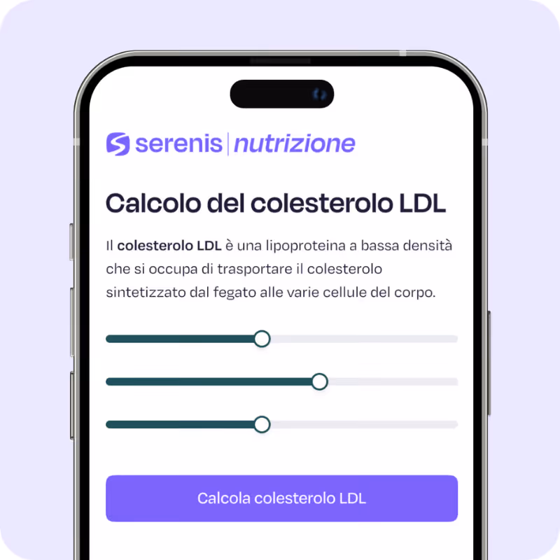 Calcolo del colesterolo su Serenis