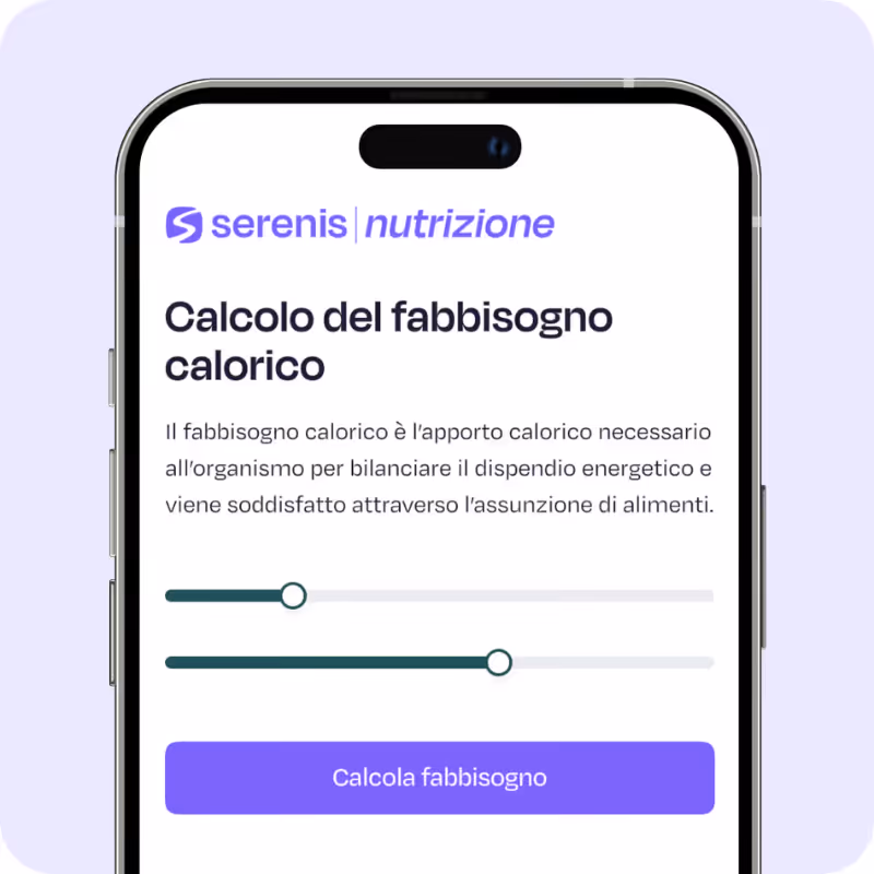 Schermata di test sul diabete Serenis