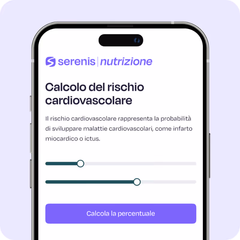 Schermata di test sul diabete Serenis