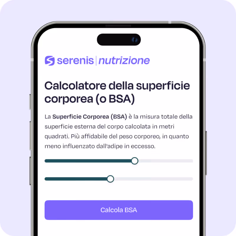 Schermata di test sul colesterolo Serenis