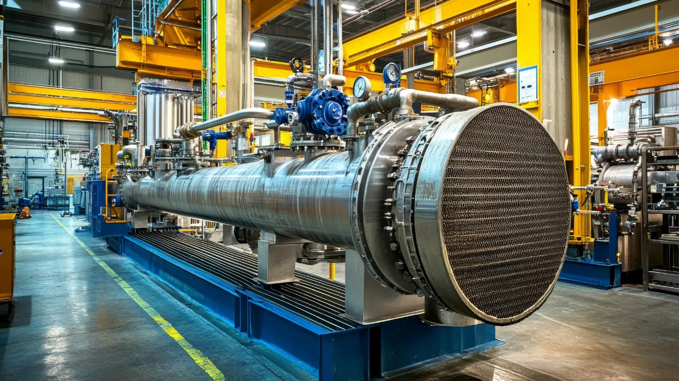 Plattvärmeväxlare i energiproduktion.