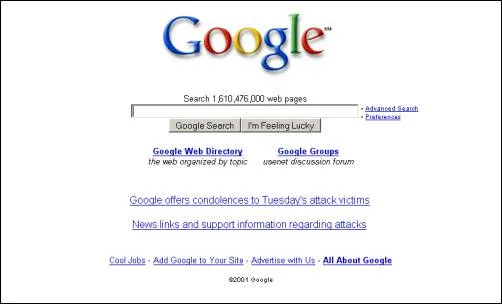Google 2001