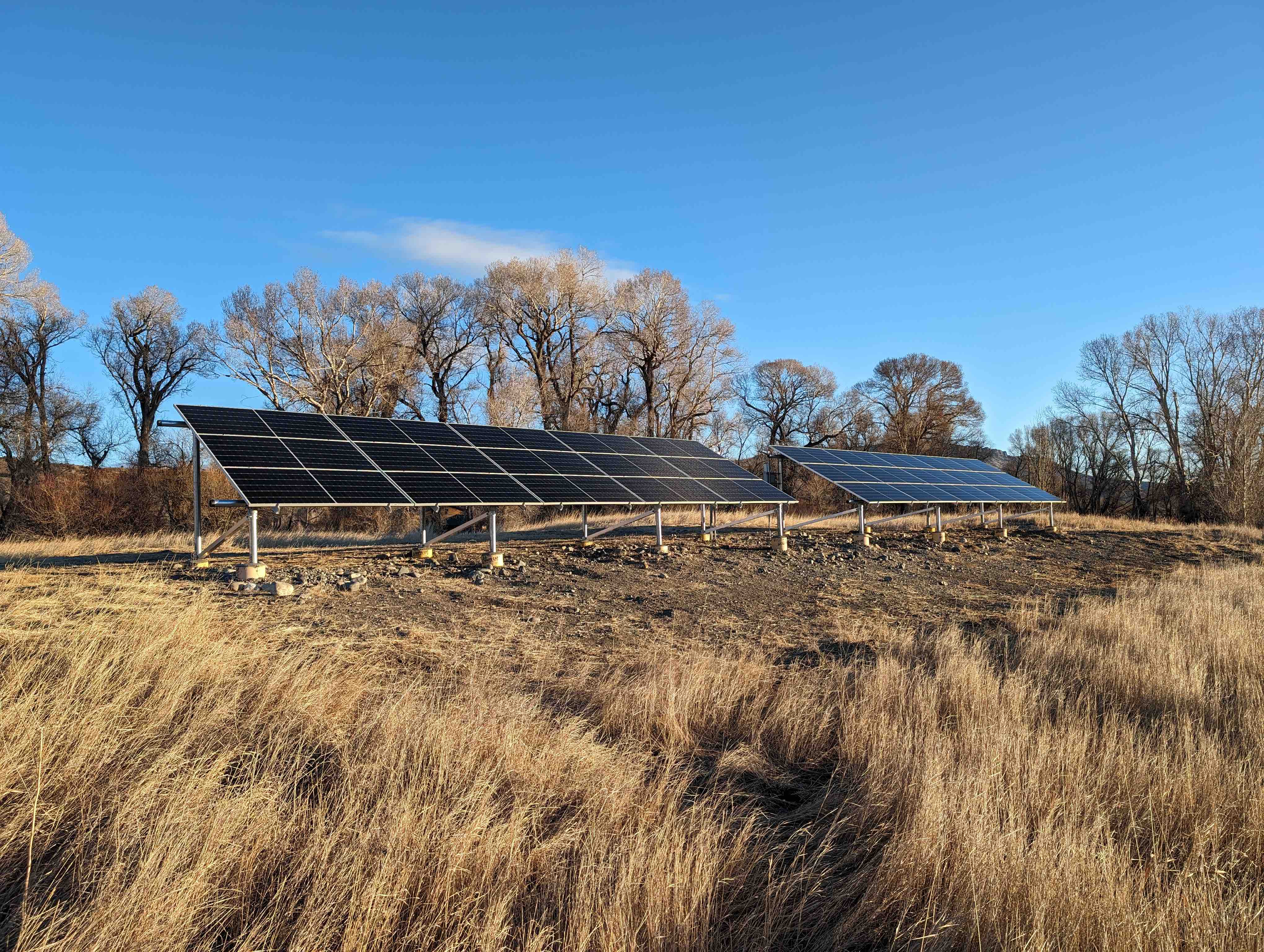 Montana homeowner solar array