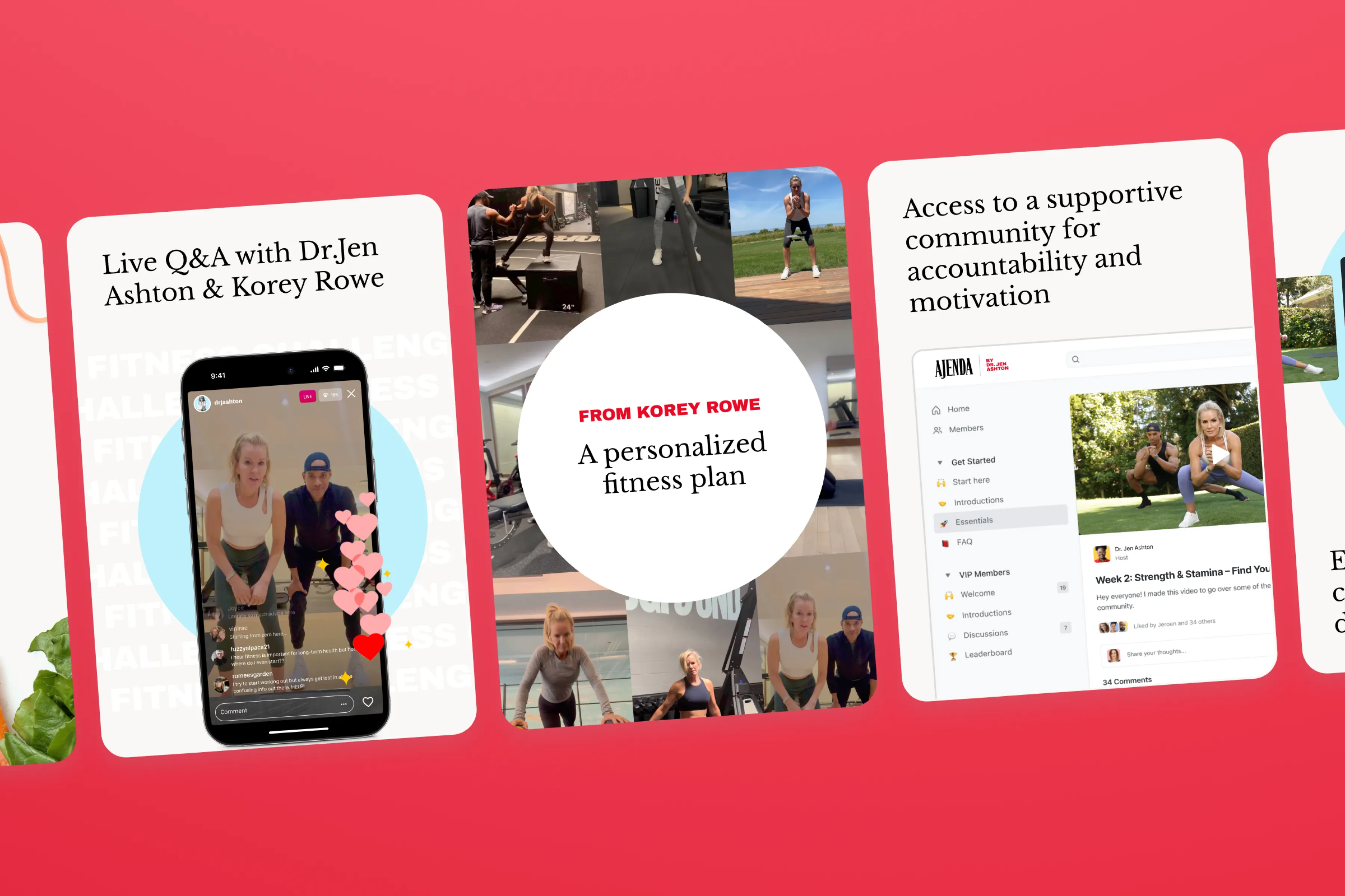 Live workouts, custom plans, and a community that’s got your back.
