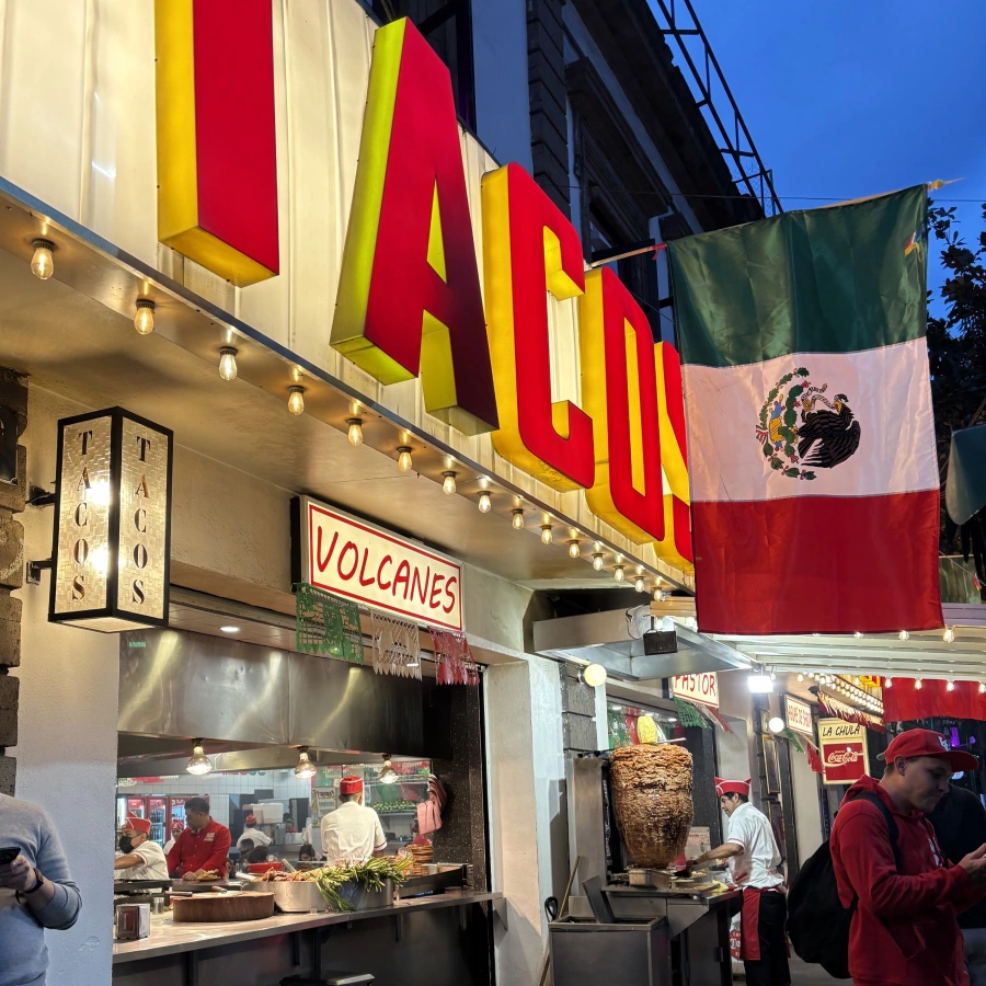 Mexican taco stall