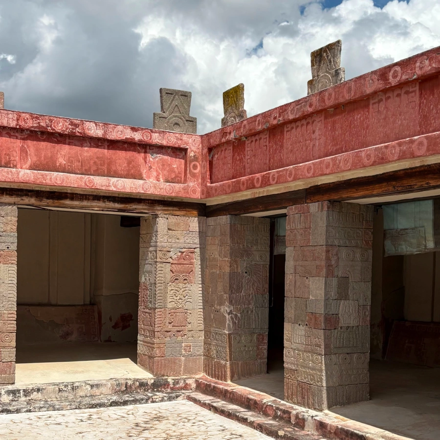 Inner courtyard at Teotihuacan pyramids